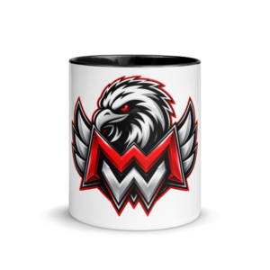 Taza Oficial Milicroca Warriors – Blanca/Negra